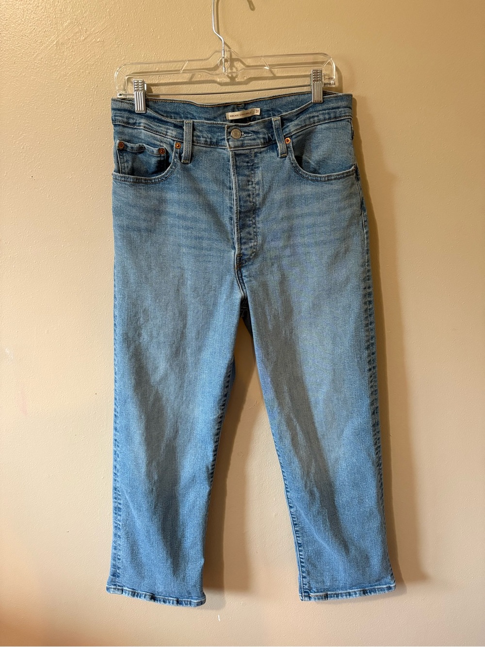 Levi’s Ribcage Straight Ankle Jeans Womens size 31 buttonfly
